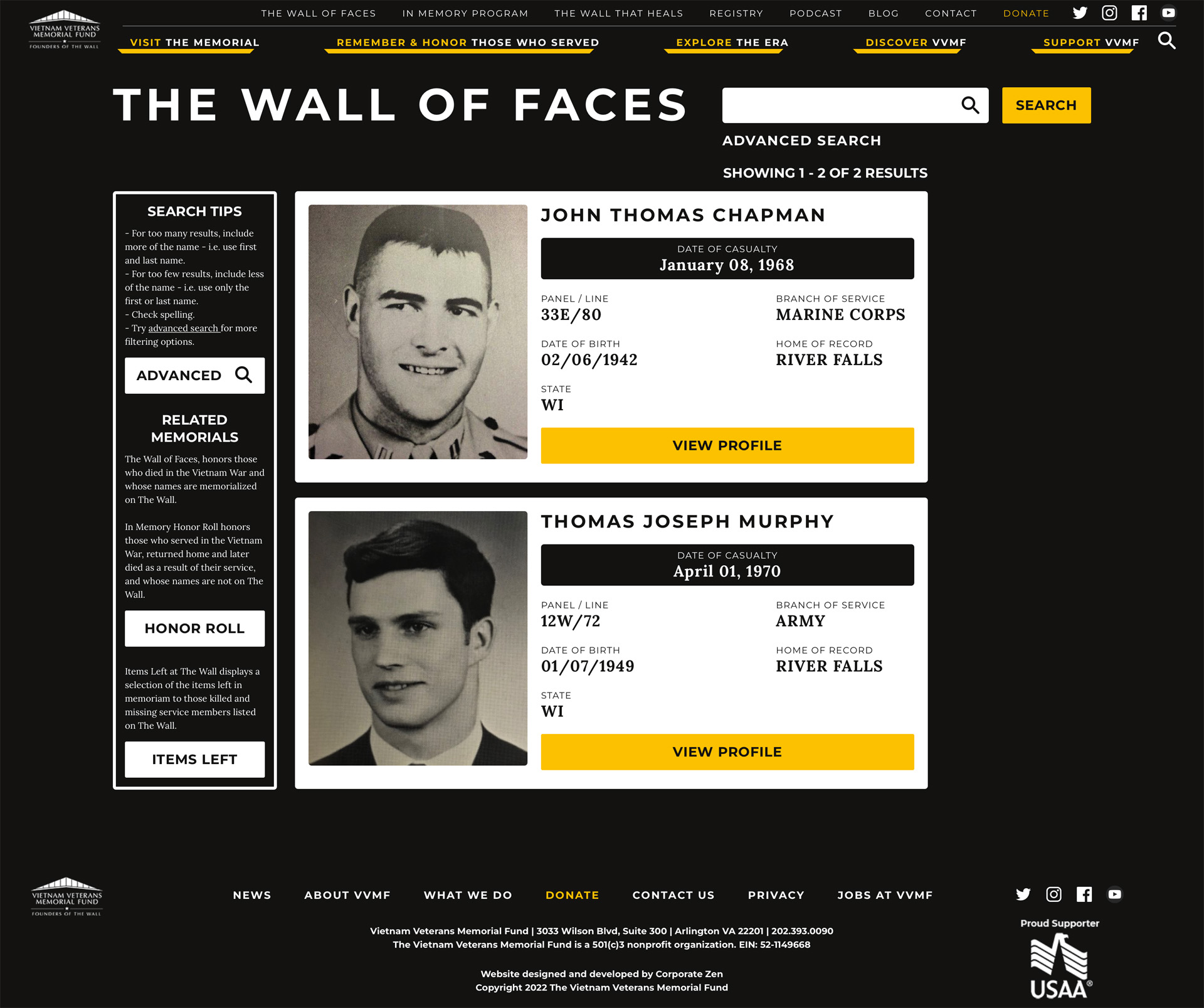 Wall of Faces