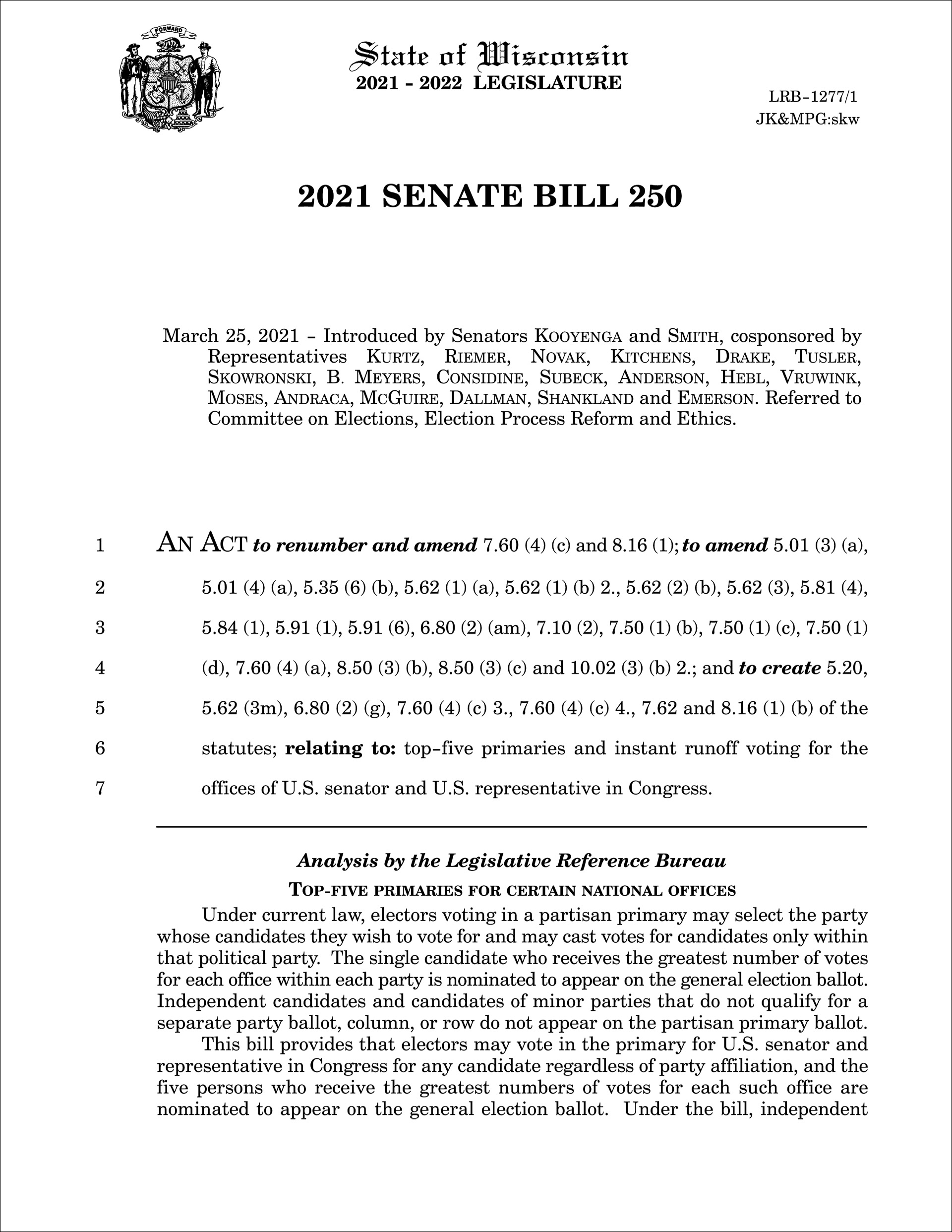 Senate Bill 250